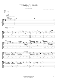 Telegraph Road By Dire Straits Full Score Guitar Pro Tab Mysongbook Com