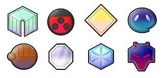 Johto 6 Generation Badges By Pokemon Diamond D99uf6i Png 798 378 Pokemon Badges Johto Badges Badge