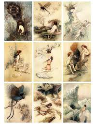 The graphics fairy for a huge range of beautiful vintage graphics. Free Printable Antique Fairy Cards Graphics Fairy Vintage Karten Kunst Mit Meerjungfrauen