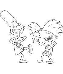 Arnold And Gerald Laughing At Each Other In Hey Arnold Coloring Pages Bulk Color Hey Arnold Coloring Pages Diy Canvas Art Painting