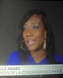 We have found favor with God and man! On the last night of Black History  Month, The Law Offices of La-Zondra C Randolph, PA was awarded the most  prestigious award in Central