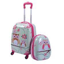 2 Pcs 12 16 Green Abs Kids Suitcase Luggage Set Suitcase Backpack Kids Luggage Kids Luggage Sets