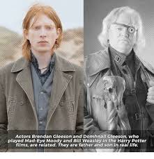 He received a bachelor of arts in media arts from dublin institute of technology. Actors Brendan Gleeson And Domhnall Gleeson Who Played Mad Eye Moody And Bill Weasley In The Harry Potter Films Are Related They Are Father And Son In Real Life Harry Potter Meme