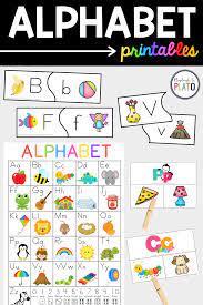 Need some alphabet activities for preschool and kindergarten? Alphabet Printables Playdough To Plato