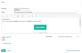 Each journal has its own processes and guidelines. Send Quotation By Email Odoo Online Book 12 0 Documentation