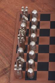 Mid century modern chess set. 5606 Chess Set By Carl Aubock