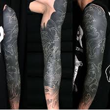 Artist Cktattoosg Location Singapore Tattoo Art W Black Sleeve Tattoo Black Tattoo Cover Up Solid Black Tattoo