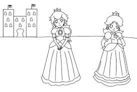 Super mario princess peach coloring page. Princess Peach And Daisy By Martauzumaki On Deviantart Coloring Pages Princess Coloring Pages Princess Coloring