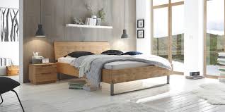 Lit collection nature 160 200 realise en chene massif avec tiroirs finition chene brosse. Oak Bianco Lits Hasena Ag