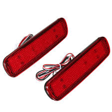 2x rear tail light lamps for toyota land cruiser 70 73 lj 78 79 90 smoking black (fits: Pair Led Brake Tail Light Rear Bumper Reflector Fog Light For Toyota Land Cruiser Lexus Lx470 Alexnld Com