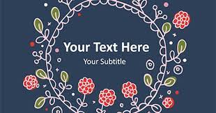 Vintage Floral Frame Powerpoint Template Cute Powerpoint Templates Powerpoint Presentation Design Powerpoint Template Free