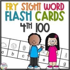 This Sight Word Activity Pack Contains The 4th 100 Fry High Frequency Words Word Work Is Fun With These Diff Sight Word Flashcards Sight Words Word Activities