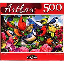 Cra z art puzzles 500 pieces. Cra Z Art Artbox 500 Piece Jigsaw Puzzle Friendly Birds Walmart Com Walmart Com