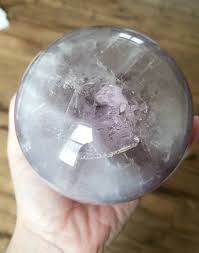 Large Amethsyt Smokey Quartz Sphere Amethyst Sphere Crystal Sphere Smokey Quartz Sphere Gemstone Sphere Polished Amethyst Quartz Sphere Crystals Crystal Sphere