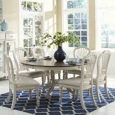 The chairs will stack for convenient storage in limited spaces. Hillsdale Furniture Pine Island 7 Piece Round Dining Set With Wheat Back Chairs Walmart Com Walmart Com