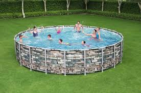 Above Ground Pool With Round Shape Idfdesign