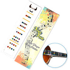 Finefun Violin Finger Guide Fingerboard Sticker Fret Guide Label Finger Chart For Size 4 4 3 4 1 2 1 4 1 8 1 10 4 4 Transparent