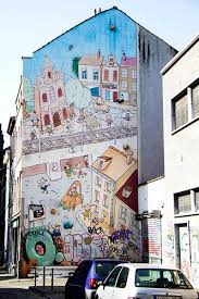 Les festivités de l'ommegang sont annulées. Belgique Bruxelles Murs Bd Street Art Comic Strips Road Trip Europe