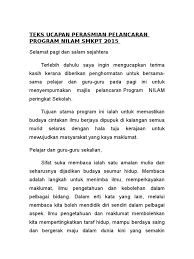 Teks ucapan yab tan sri dato' haji muhyiddin bin haji mohd yassin perdana menteri malaysia. Teks Ucapan Bulan Membaca
