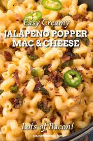 Creamy Jalapeno Popper Mac And Cheese Recipe In 2020 Spicy Mac And Cheese Mac And Cheese Stuffed Jalapenos With Bacon