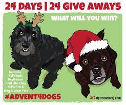 2014 Advent4dogs Give Away Dog Giveaways Custom Pet Portraits Custom Pet Art