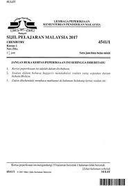 This guide on how to score straight a+'s in sijil pelajaran malaysia (spm) was first published as an ebook in 2012. Spm 2017 Chemistry Paper 1 By Intan Issuu