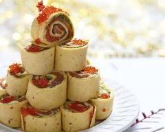 Wraps Aperitifs Salade Saumon Et œufs De Saumon Recette Aperitif Wrap Aperitif Oeufs De Saumon