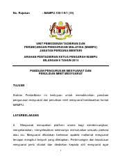 Minit mesyuarat kursus kepimpinan dan kemahiran interpersonal ukm bangi,kumpulan rose 2019/2020. Arahan Kp Mampu Minit Mesy Pdf No Rujukan Mampu 100 1 9 1 16 Unit Pemodenan Tadbiran Dan Perancangan Pengurusan Malaysia Mampu Jabatan Perdana Menteri Course Hero