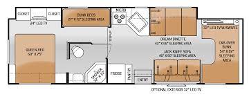 I love the layout with the drop down bed, making the most of the available space. Floor Plans Four Winds Motorhomes Class C Rv By Thor Motor Coach Thor Motor Coach New Thor Rv