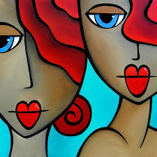 Sister Act By Thomas Fedro Poster By Tom Fedro Original Abstract Art Painting Original Abstract Art Abstract Art Painting