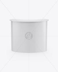 Glossy Advertising Counter Mockup Front View High Angle Shot In Indoor Advertising Mockups On Yellow Images Object Mockups Glossier Advertising High Angle Shot Mockup Free Psd