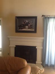 Living room design with fireplace not centered on wall. Help For An Off Centered Narrow Fireplace Mantel