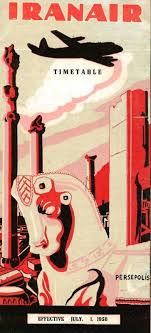 Iran Air Timetable Vintage Posters Vintage Airline Posters Retro Travel Poster