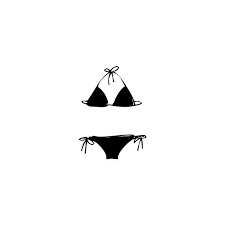 Bathing Suit Clipart Black And White Holiday Doodles Too Font Fonts Com Liked On Polyvore Featuring Swimwear Bikinis Bathing Suits And Swimsuits Mini Drawings Doodles Triangle Tattoo