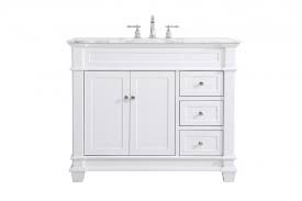 Check spelling or type a new query. 42 Inch Single Bathroom Vanity Set In White Vf50042wh Coastal Lighting