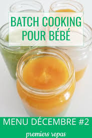 Batch Cooking Decembre 2 Premiers Repas Cuisinez Pour Bebe Carotte Et Panais Puree De Panais Repas Bebe