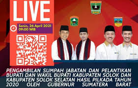 Berdasarkan peraturan bupati solok nomor 58 tahun 2010 tentang tugas pokok dan fungsi (tupoksi), dinas pertambangan dan energi mempunyai tugas; Pagi Ini Gubernur Sumbar Lantik Pasangan Bupati Wakil Bupati Solok Dan Solok Selatan Terpilih Klikpositif Com Media Generasi Positif
