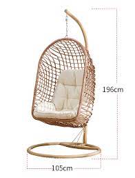 Outdoor Indoor Home Furniture Swing Rattan Egg Chair Hanging Egg Chair With Stand Egg Shaped Sw Hanging Rattan Chair Hanging Egg Chair Hanging Chair With Stand