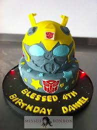 Birthday Cake For 4 Year Old Boy Pin By Missus Bonbon On For The Little Princes Transformers Cake Cake 4 Year Old Boy Birthday