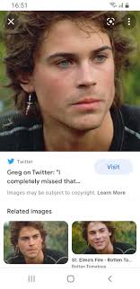 Is it just me who thinks that Billy from Stranger Things is a double of Rob  Lowe in St. Elmos Fire 😆😆