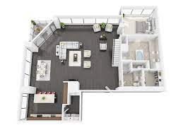 Watermarke Tower In Downtown Los Angeles Ca Is Now Offering One And Two Bedroom Apartments For Re Apartment Layout Apartment Bathroom Design House Floor Plans