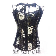 Made from outer 100% polyester, lining 100% cotton. Bedroom Stories Intimates Sleepwear Black Silver Sequin Skull Corset Poshmark