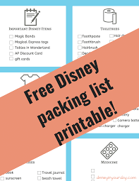 Disney Packing List Disney In Your Day In 2020 Packing List For Disney Disney World Tips And Tricks Disney World Packing