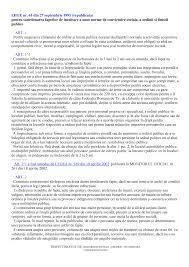 61/1991 pentru sancționarea faptelor de încălcare a unor norme de conviețuire socială, a ordinii și liniștii publice a fost modificată. Http Www Jandarmihunedoara Ro Legislatie Legea 61 1991 Pdf