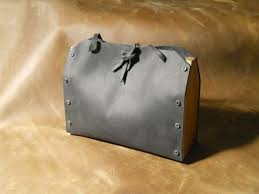 Leather Wood Bag Taschen Schuhkasten Handtaschen