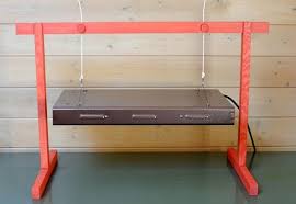 My Homemade Adjustable T 5 Grow Light Hood And Stand Bit I Still Carry My Seedlings Outdoors Each Day Grow Light Stand Seed Starting Starting Seeds Indoors