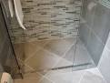 Roll in Handicapped Shower with Barrier Free Shower Base