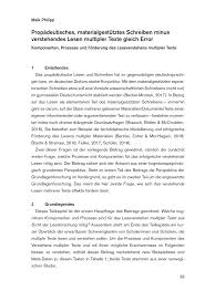 Du hast schwierigkeiten dabei eine adressatengerechte einleitung für deinen informierenden text zu schreiben?dann schau dir dieses erklärvideo an, indem dir. Pdf Propadeutisches Materialgestutztes Schreiben Minus Verstehendes Lesen Multipler Texte Gleich Error Komponenten Prozesse Und Forderung Des Leseverstehens Multipler Texte Propaedeutic Writing From Sources Minus Multiple Documents Comprehension