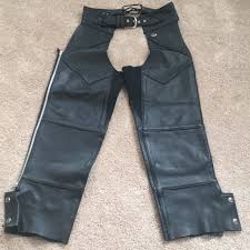 Harley Davidson Leather Chaps Womens Large