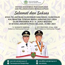 Sekalung tahniah dan syabas di atas pelantikan sebagai pengurus besar. Selamat Atas Pelantikan Gubernur Wakil Gubernur Kalimantan Tengah Masa Jabatan 2021 2024 Oleh Presiden Ri